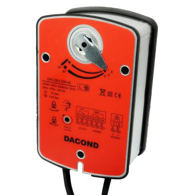 Электропривод DACOND DAC-BLF230-02T (2,5 Н·м, 230 В, для ОЗК, с пружиной, термоэлемент 72 °C)