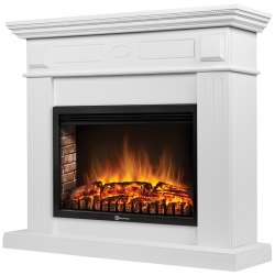 Каминокомплект: Очаг Electrolux EFP/P-3020LS N, портал Bianco 30 белый, р/в