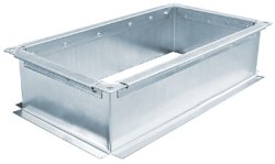 Врезка в прямоугольный канал прямоугольного сечения